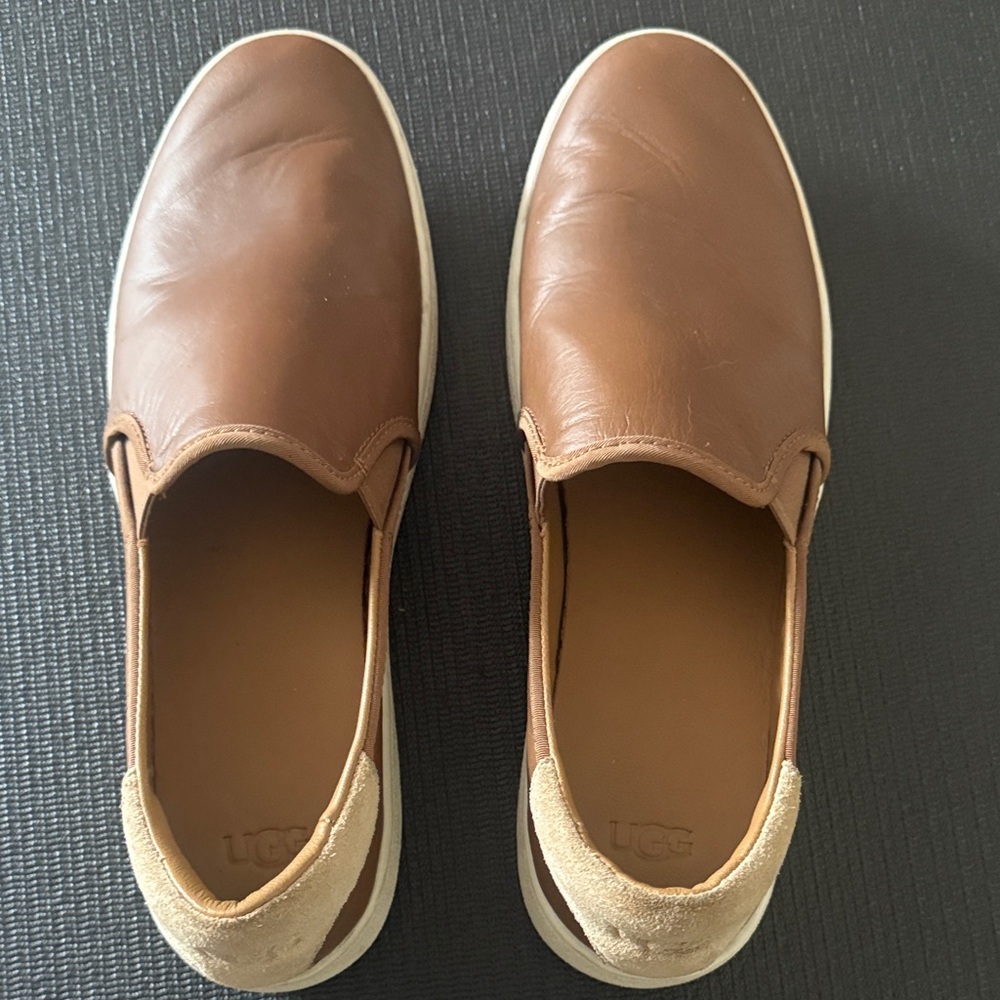 UGG Women's Brown Leather Loafers